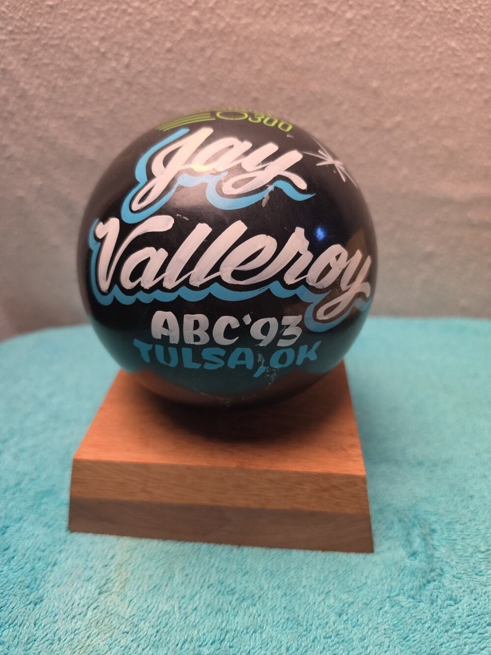 Vintage Columbia 300 Bowling Ball 1993 ABC Tournament Tulsa OK Personalized